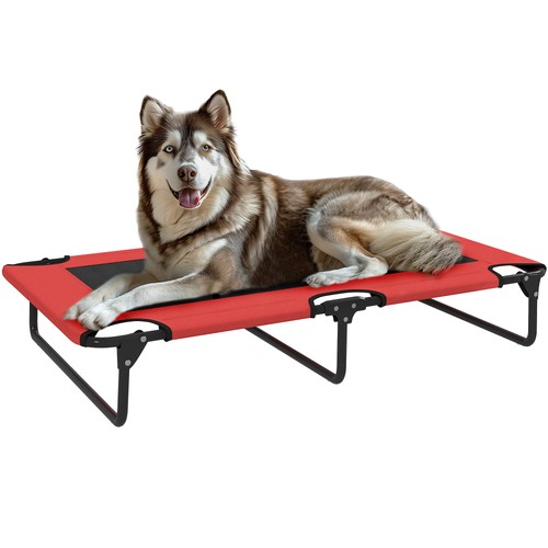 Pawhut portable raised dog bed - pawhut,