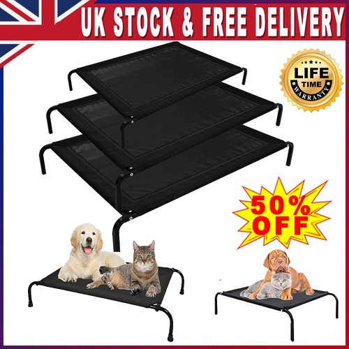 Elevated dog bed pet - bed, cat