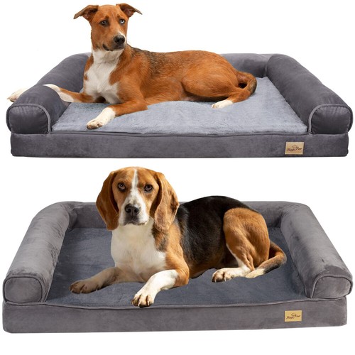 Cozy calming pet dog bed - dog,