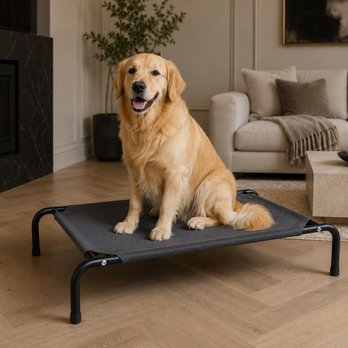 Elevated dog bed raised - raised, pet