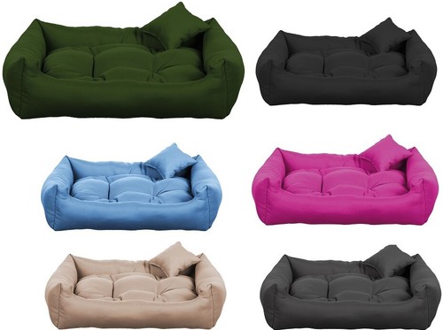 Luxury dog bed with pillow - with,