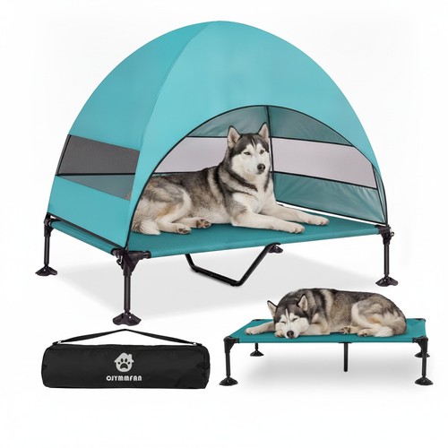 Outdoor elevated dog - elevated, bed