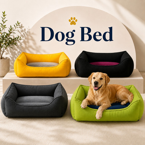 Dog bed pet puppy - bed, cushion