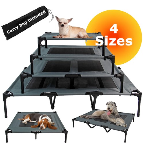 Elevated dog bed pet - elevated, mesh
