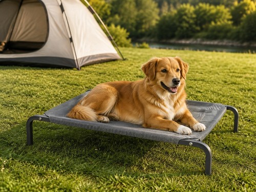 Bunty raised dog bed - dog,