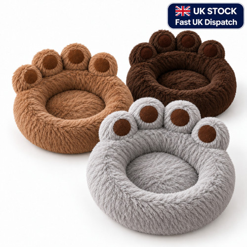Bear paw dog bed - bear,